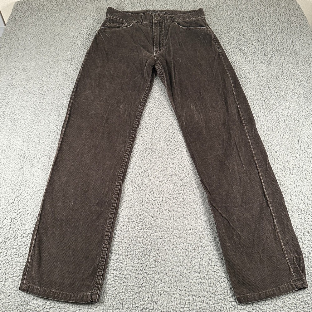 Vtg Billabong Corduroy Pants Mens 30 Brown Straight Leg Washed Cotton Skate Surf